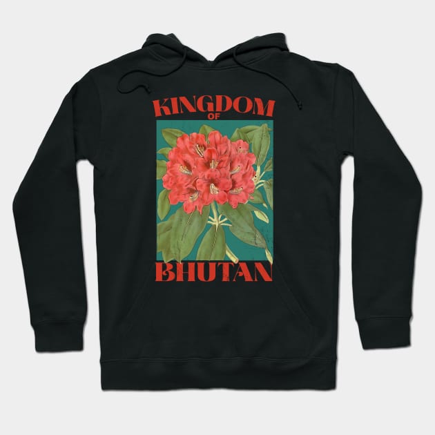 Kingdom of Bhutan Floral Hoodie by Pico Originals